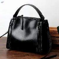 Oily Wax Cowhide Crossbody Casual Bags