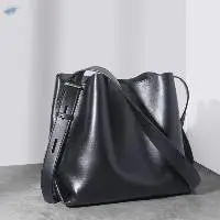 Womens Light Luxury Cowhide Bucket Bag