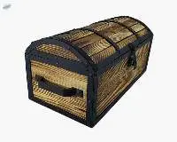Wooden Pirate Treasure Chest Boxes