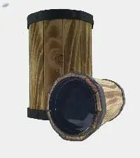 Wooden Tin Canister