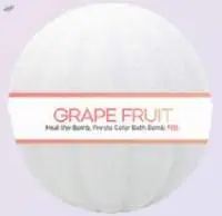 Grape Fruit Presto Color Korean Bath Bomb
