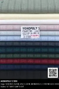 Monopoly Cotton Slub Dobby ( 100 Fold )