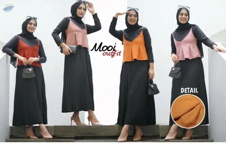 Blouse Waffle Vest Rampple