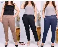 Cotton Stretch Rubber Back Pants