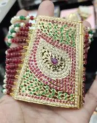 Traditional Gold Plated Jadau Handcuff