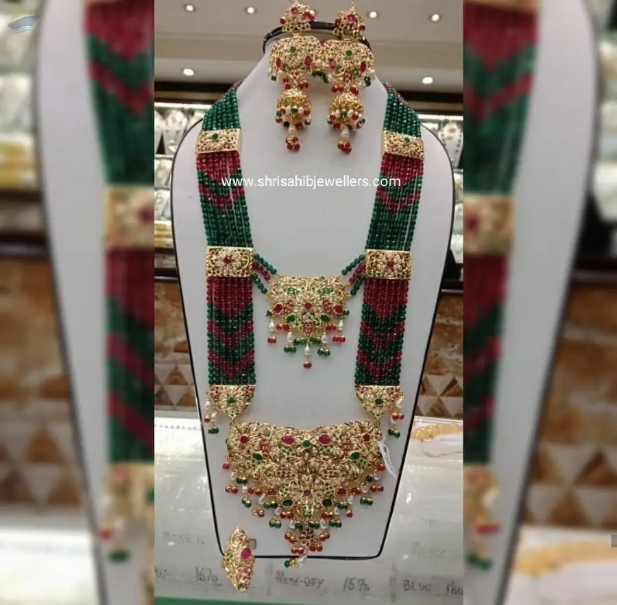 Gold Plated Punjabi Jadau Rani Har