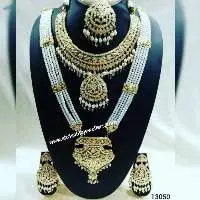 Piple Patti Necklace Set With Jadau Rani Har