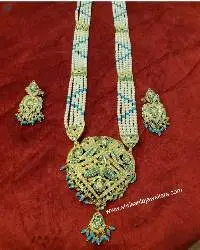 Firoza White Jadau Work Amritsar Rani Har