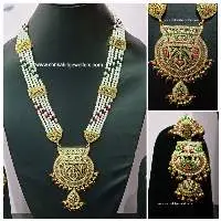 Gold plated Jadau Rani Har