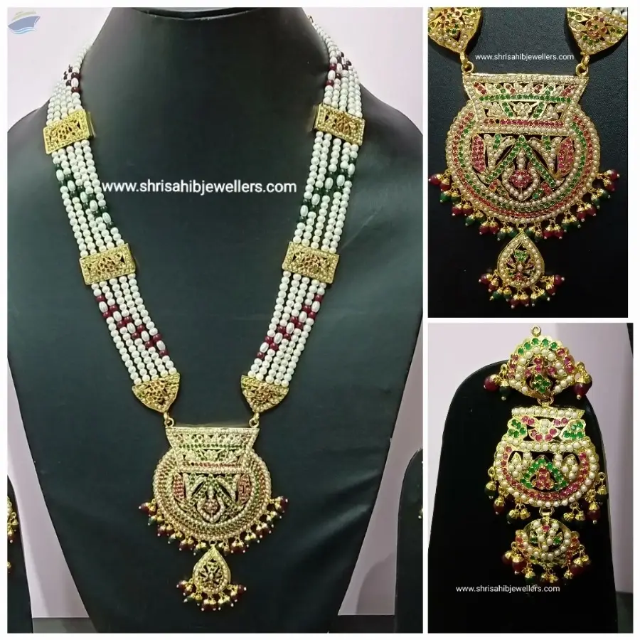 Gold plated Jadau Rani Har