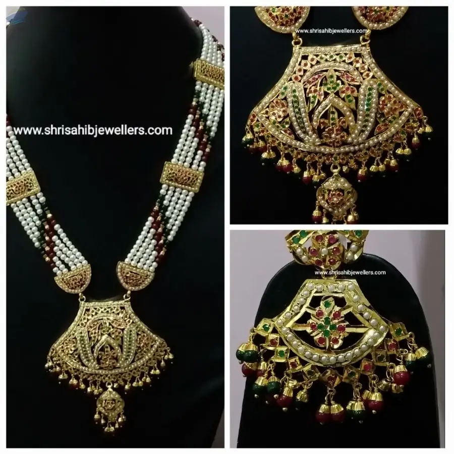 Gold plated jadau Rani Har
