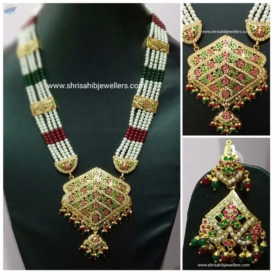 Gold plated Jadau Rani Har