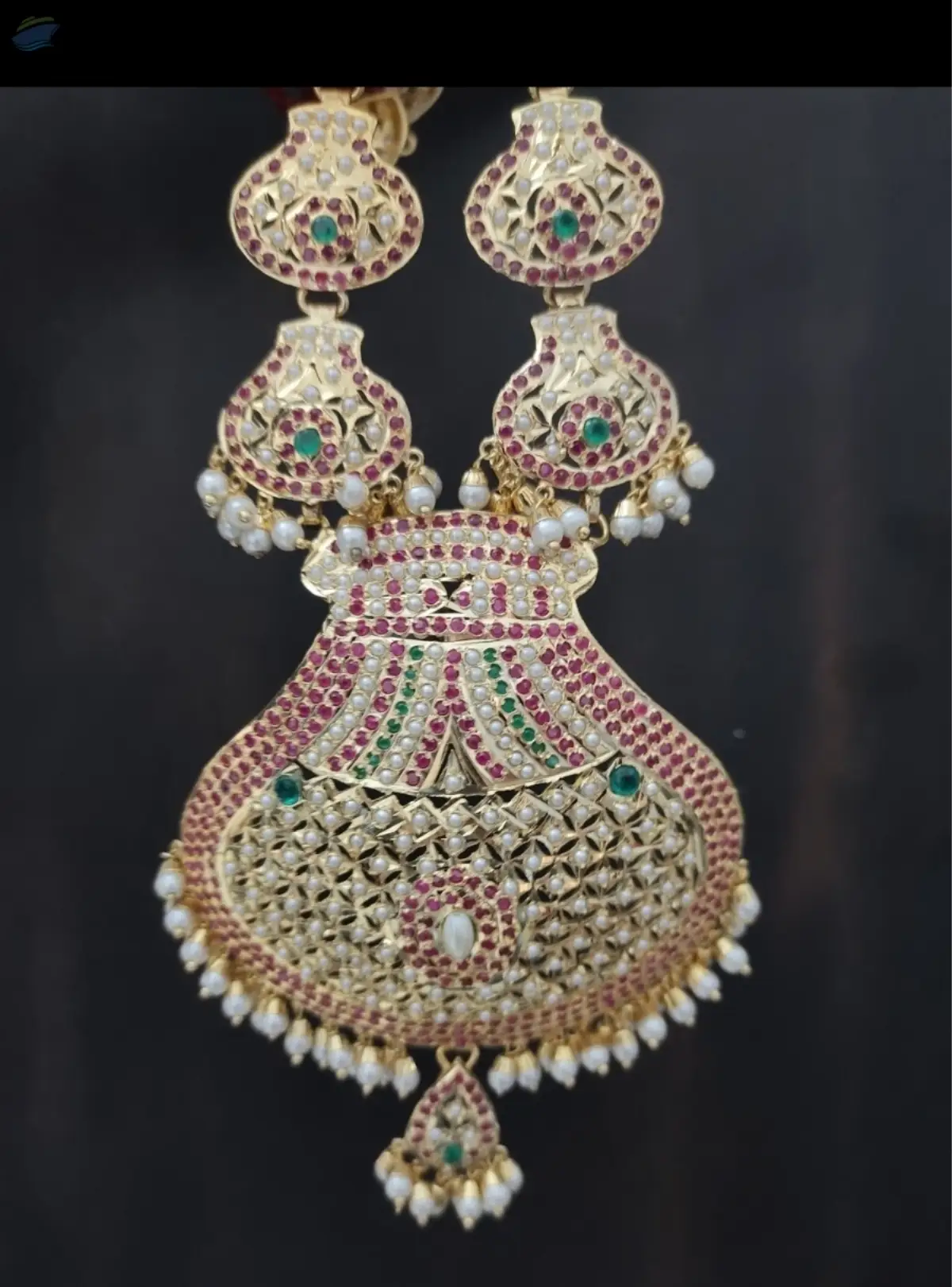Gold Plated Fashion Jadau Indian Rani Har