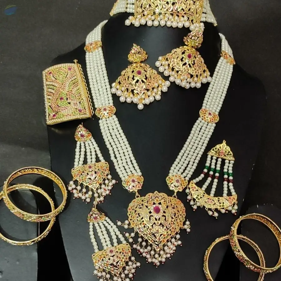 Traditional Punjabi Jadau Bridal Jewellery