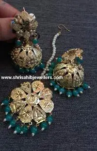 Jumki C Green Pearl With Mang Tikka