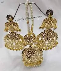 White Jadau tikka set