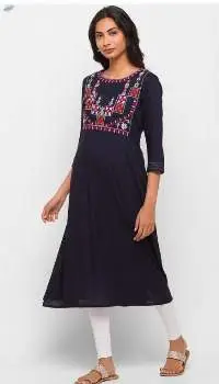Women/Girls Kurti Sleeves Anarkali Katta