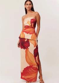 Elegant And Trendy Women Floral Midi Co-ord Sets