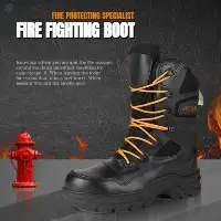Fire Fighting Boots Fireman Safety Shoes