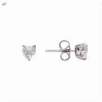 Silver Marquise Shape Garnet Earrings