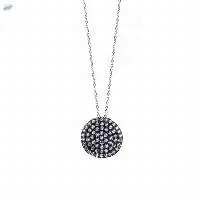 92.5 Sterling Silver CZ Necklace