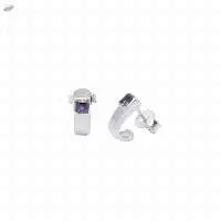 925 Sterling Silver Iolite Stud Earrings