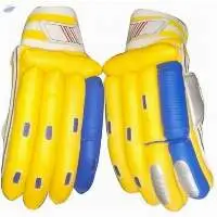 Yellow Cricket Batting Gloves