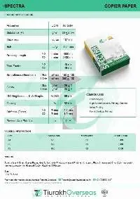 Spectra Copier Paper