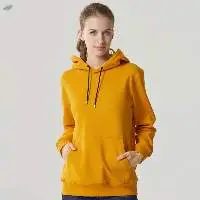 Customized Women Solid Fleece Pullover Hoodie