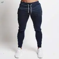 Men Gym Fitness Striped Sweatpant Joggers