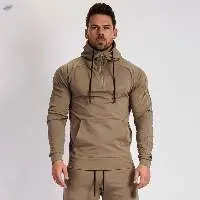 Pullover Men Gym Fitness Hoodies