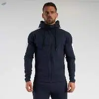 Men Stipred Workout Training Hoodies