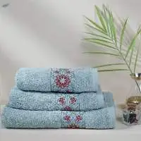 Soft Linen 3 Piece Bath Towel Set