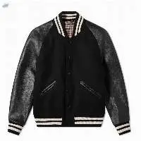 Leather Sleeve Varsity Jacket