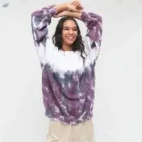 Tie Dye Women Plus Size Sweatshirt
