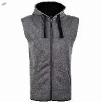 Men Solid Sleeveless Cotton Hoodies