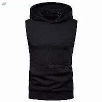 Custom Logo Men Sleeveless Hoodies