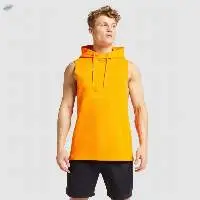 100% Cotton Breathable Sleeveless Hoodies