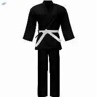 Unisex Solid Black Karate Gi