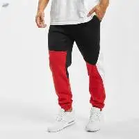 Patchwork Men Fleece Jogger Sweatpants