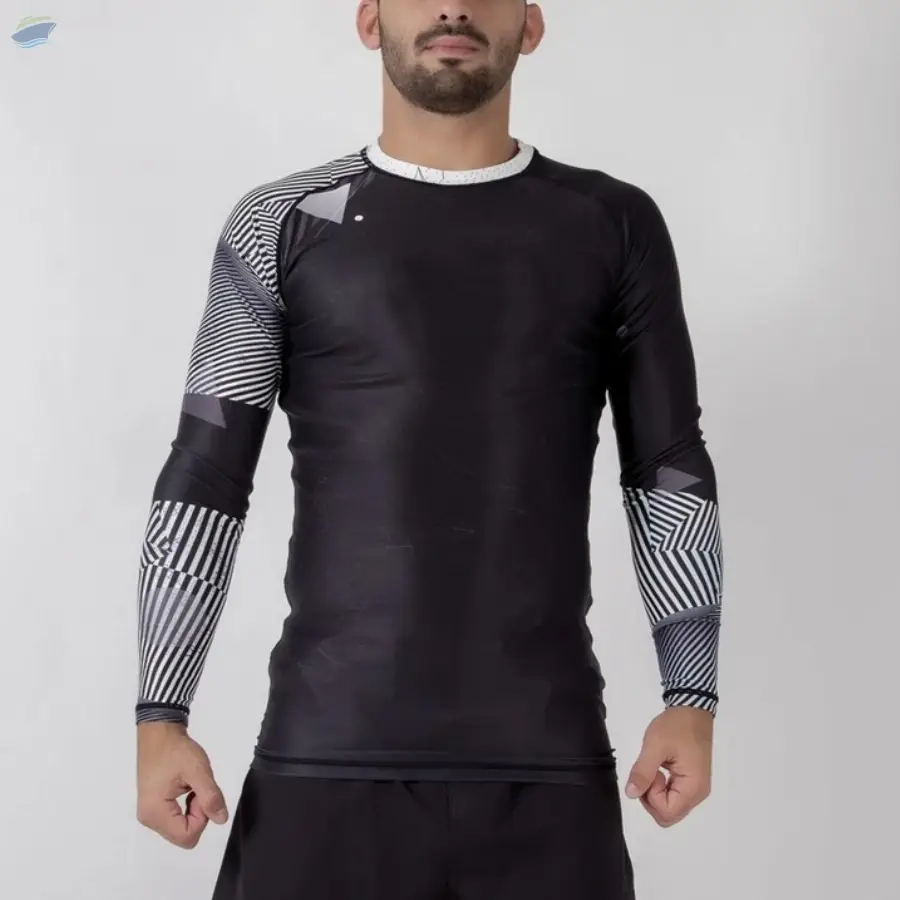 Sun Screen Men PU Compression Rush Guard