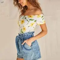 Overall Printed Women Bodysuit