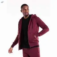 Lightweight Men Solid Poly Fleece Hoodie
