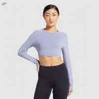 Customized Women Yoga Crop Top Tees