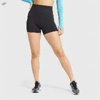 Women Solid Custom Logo Yoga Shorts