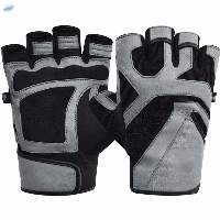 Anti Slip Unisex Half Finger Leather Gloves