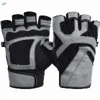 Anti Slip Unisex Half Finger Leather Gloves