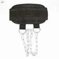 Power Lifting Dip Belt With Steel Chain