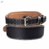Power Lifting Cowhide Leather Gym Belt