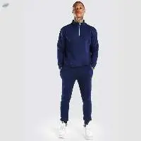 Custom Logo Men Solid Tracksuit